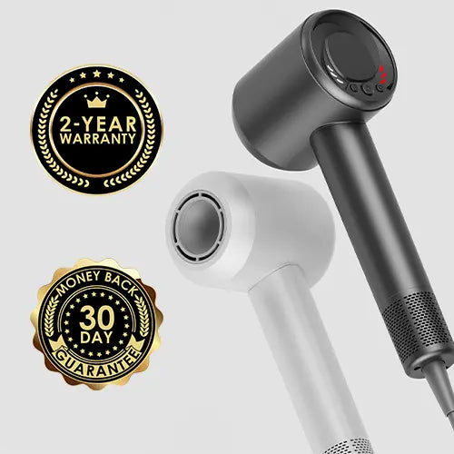 Vividreamore hair dryers with 2-year warranty and 30-day money-back guarantee, offering risk-free purchase and customer protection for best hair dryer experience.