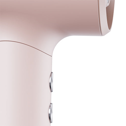 Close-up of Vividreamore Velo IntelliSense hair dryer showing precision craftsmanship and premium finish for salon-quality durability