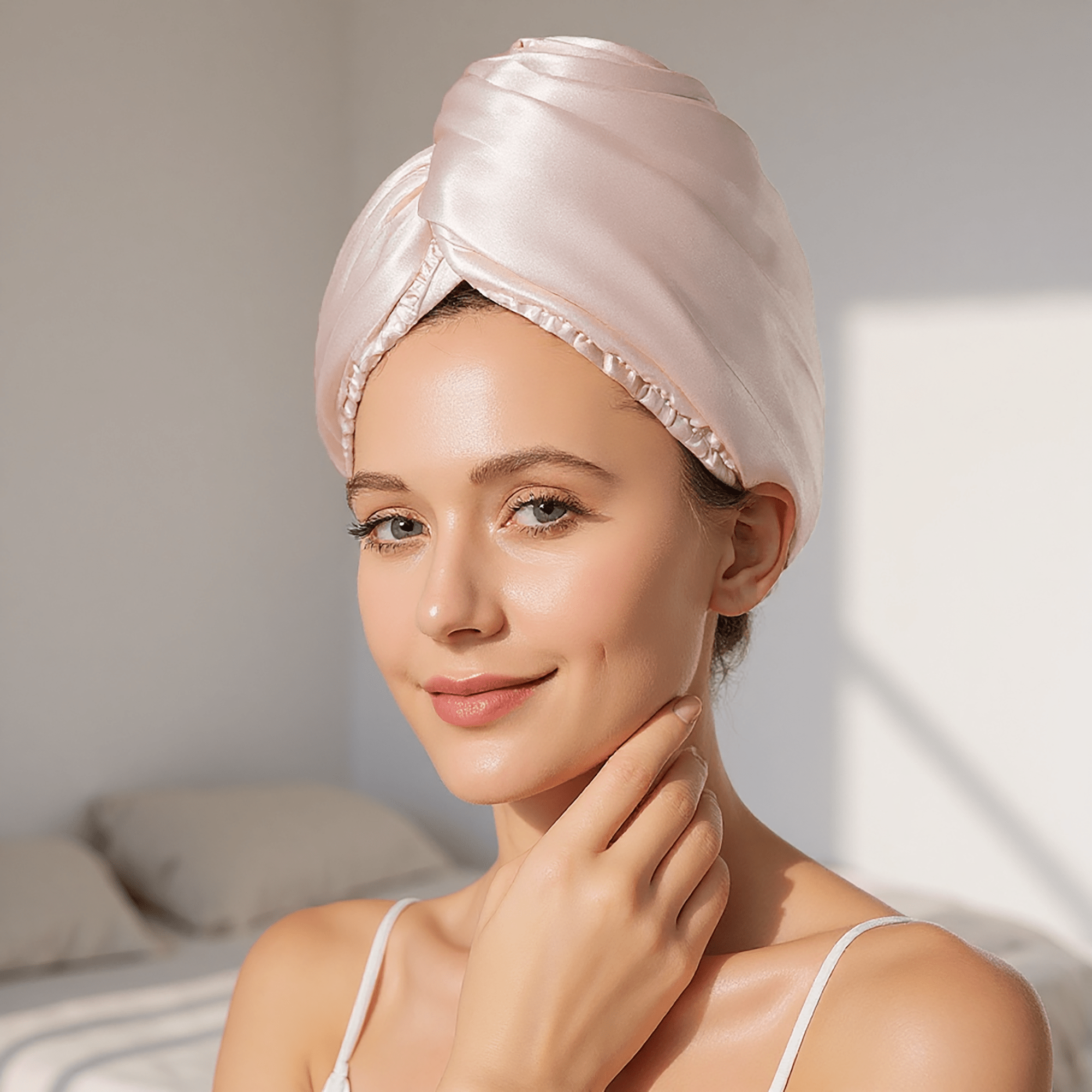 Champagne Gold Hair Turban - Vividreamore