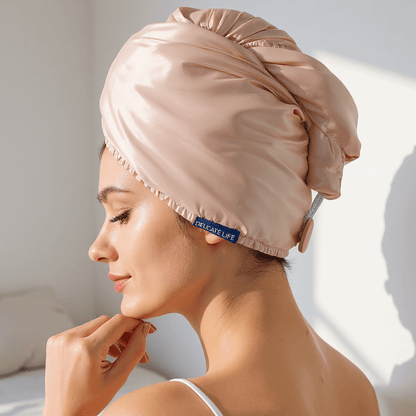 Champagne Gold Hair Turban - Vividreamore